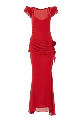 Florentine Maxi Elbise - Şıklığı Yansıtan Tasarım