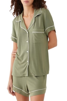 Gisele Kısa Pijama Takımı - Yeşil