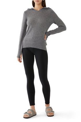 Kaşmir Katmanlı Kapüşonlu Sweatshirt