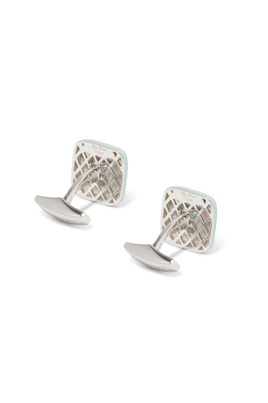 Akvamarin Reffratto Manşet Düğmesi