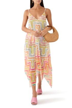 Missoni Chevron Desenli Maxi Elbise