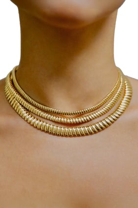 Klasik Zoe Choker, 18 Ayar Sarı Altın