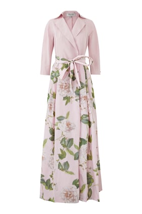 Şifon Çiçek Desenli Gömlek Elbise - Teri Jon