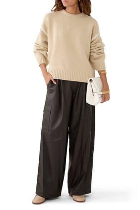 Nakışlı Yün Kaşmir Triko Kazak