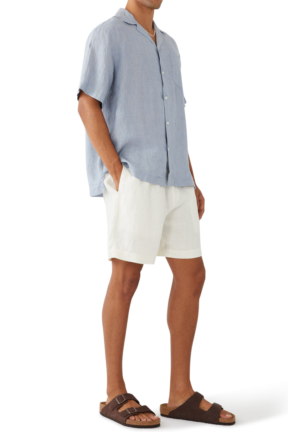 Yazlık Pamuklu Gömlek - Mavi