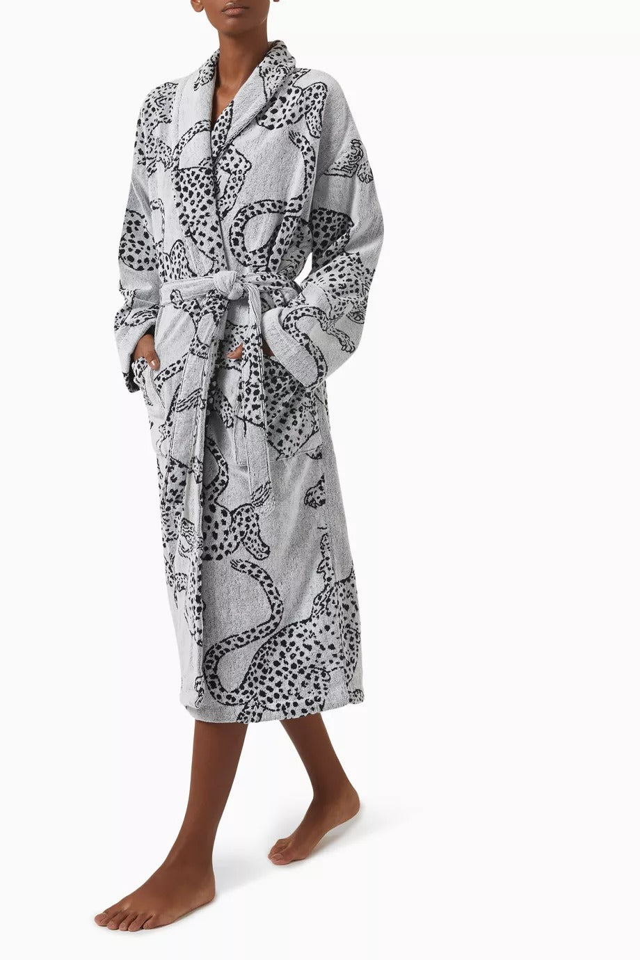 Jaguar Tower Bornoz Organik Pamuk, Jaguar Desenli