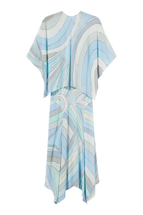 Iride-Print Katmanlı Elbise