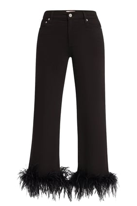 Tüy Detaylı Roxie Dar Paça Kot Pantolon