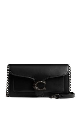 Tabby Zincir Clutch - Siyah
