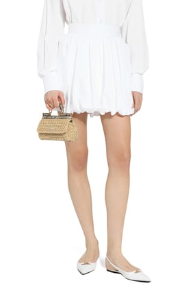 Küçük Sicily Raffia Örgü Çanta