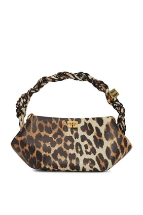 Leopar Desenli Mini Bou Çanta