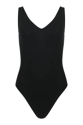 V Yaka Bodysuit - Şık ve Fonksiyonel