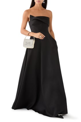 Sırt Dekolteli Tafta Elbise - Roland Mouret