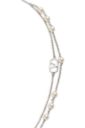 VLogo İmza Kolye Swarovski® İnci ile