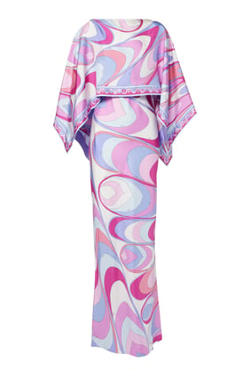 Pucci Onde-Print İpek Elbise