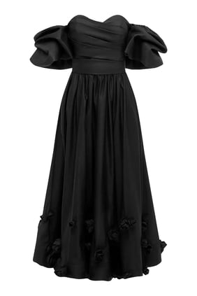 Miranda Rose Midi Elbise