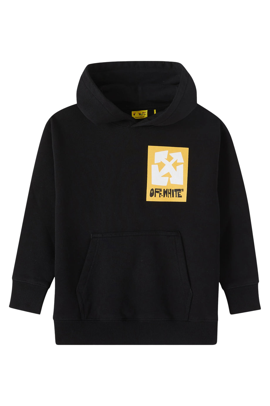 Çocuklar için Büyük Etiket Grafik Baskılı Kapüşonlu Sweatshirt