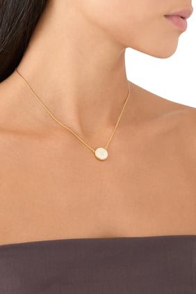 Marc Jacobs Düğme Kolye - Beyaz