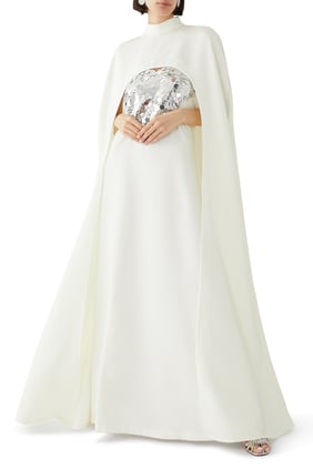 Kalp Desenli Şık Elbise