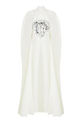 Kalp Desenli Şık Elbise