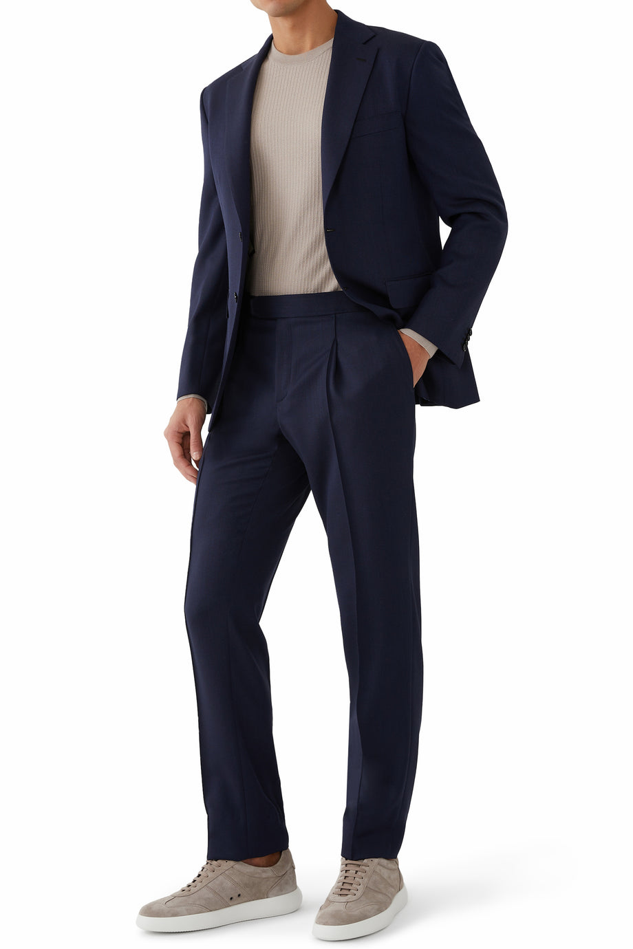 Yün Twill Melbourne Pantolon - Lacivert