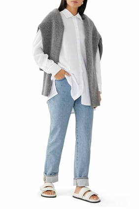 Yoko Oversized Düğmeli Gömlek