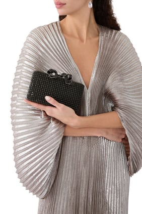 Kristal Kutu Clutch Çanta