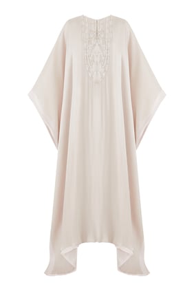 Şık Nakışlı Kaftan Elbise