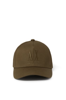 Armani Exchange İkonik Logo Beyzbol Şapkası - Kahverengi