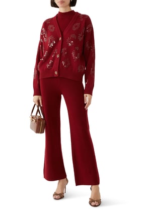 Izaak Azanei Taş İşlemeli Kısa Hırka