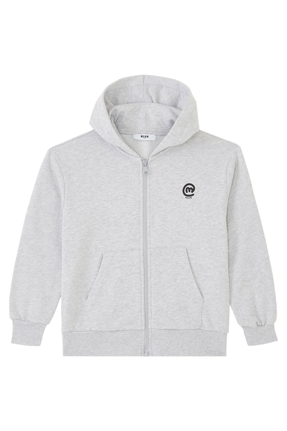 Çocuk Fermuarlı Kapüşonlu Sweatshirt - Siyah