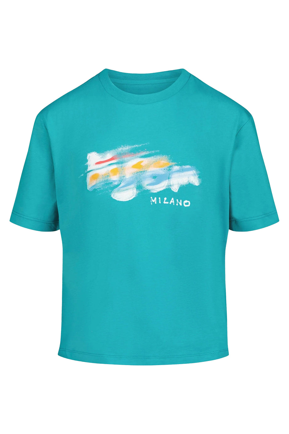 Çocuklar İçin Logo Jersey Tişört - Mavi