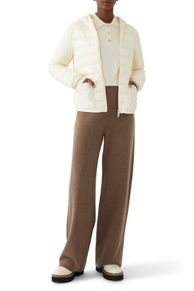 Hede Kapüşonlu Kısa Şişme Mont