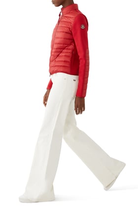 Kadın Yastıklı Yılan Desenli Pamuklu Hırka