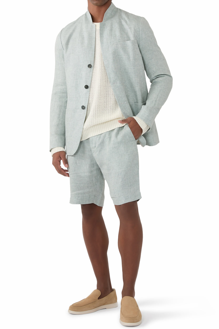 Şık Mikrofiber Loafer Ayakkabılar - Bej