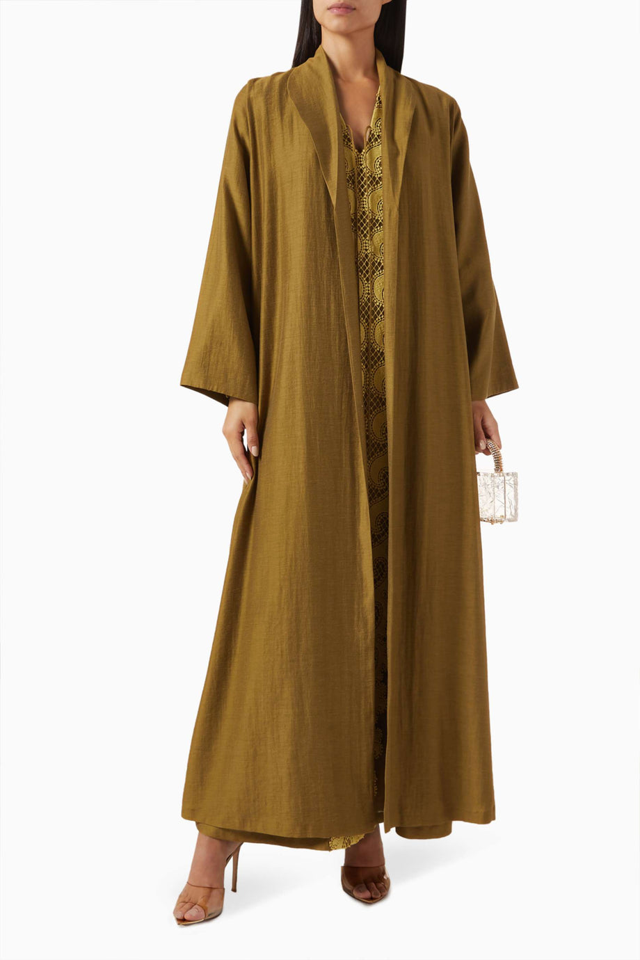 Konforlu Pamuklu Abaya Şık Drape ve Düğme Detayı ile Günlük ve Özel Günler İçin İdeal