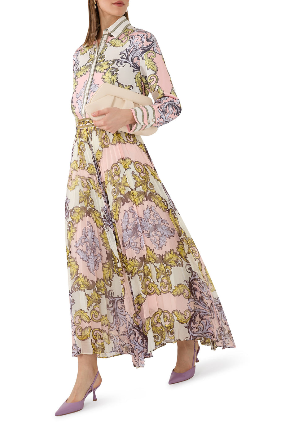 Katz Pileli Uzun Etek, Yüksek Bel, Zamansız ve Zarif Silüet