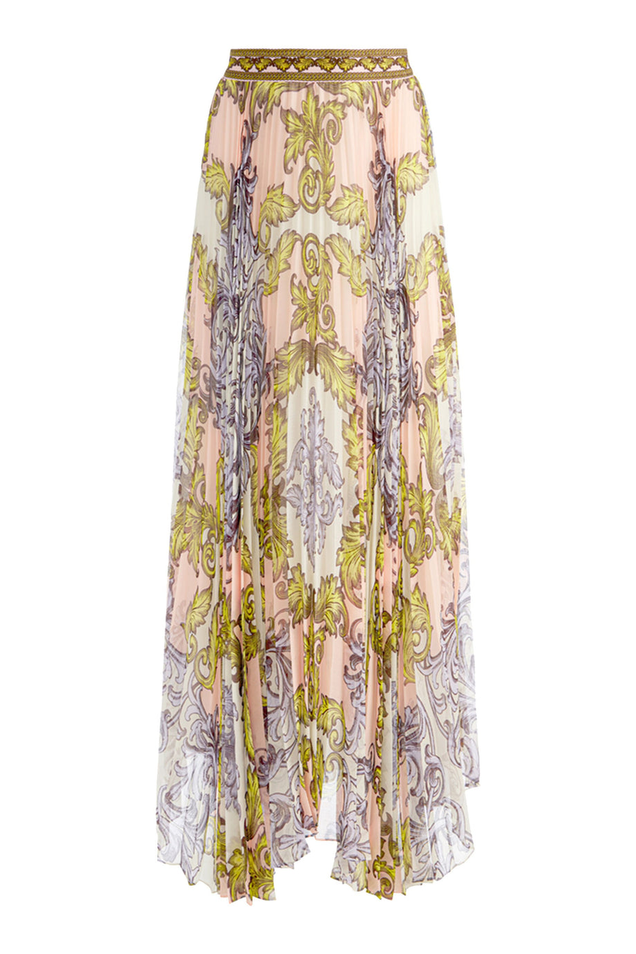 Katz Pileli Uzun Etek, Yüksek Bel, Zamansız ve Zarif Silüet