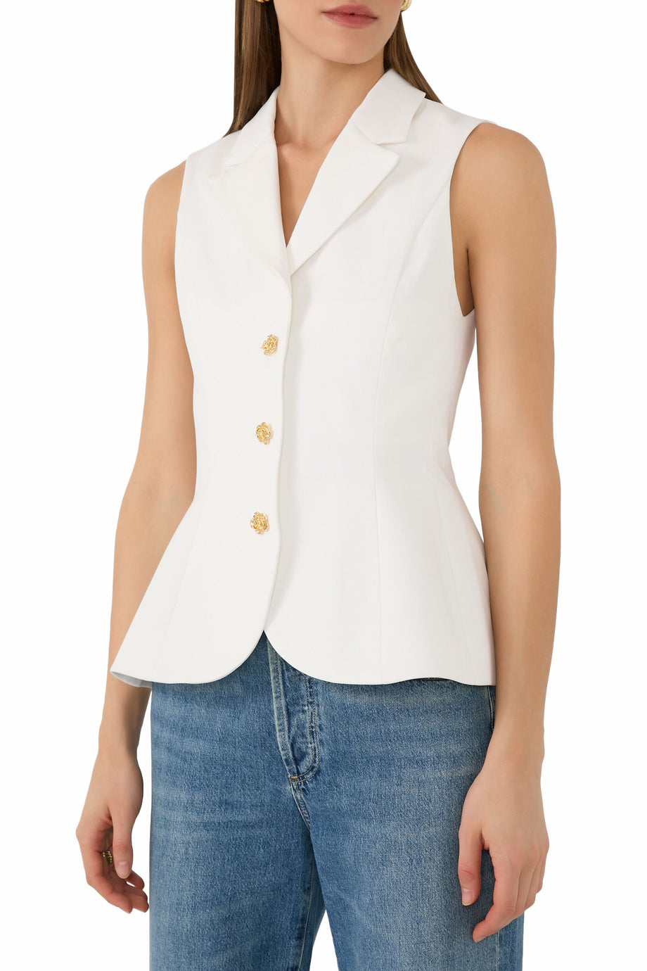 Sammie Sculpted Blazer Yelek, Modern Terzilik, Şık ve Zamansız Stil