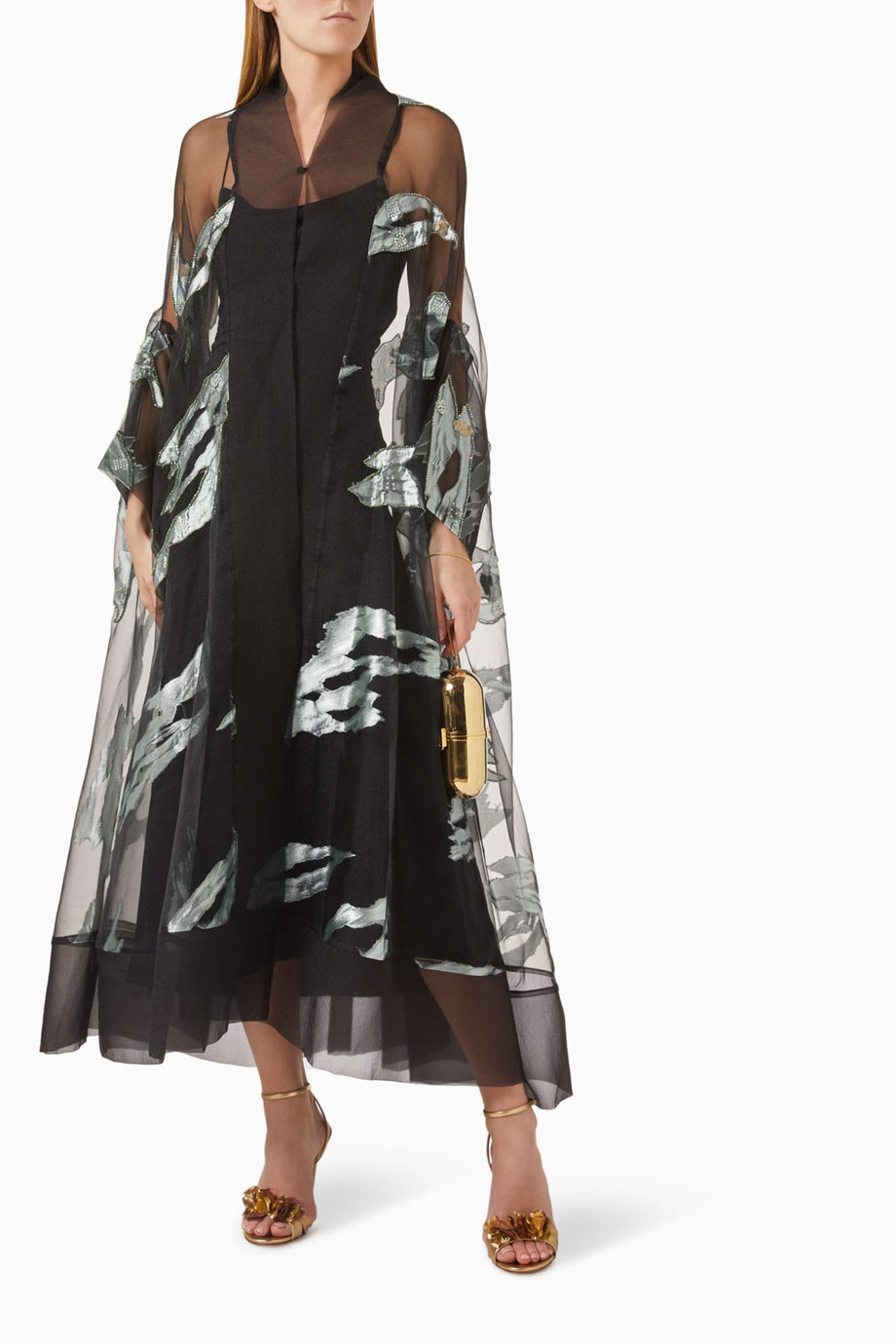 Işıltılı Organza Açık Ön Abaya ile Şıklığı ve Rahatlığı Yaşayın