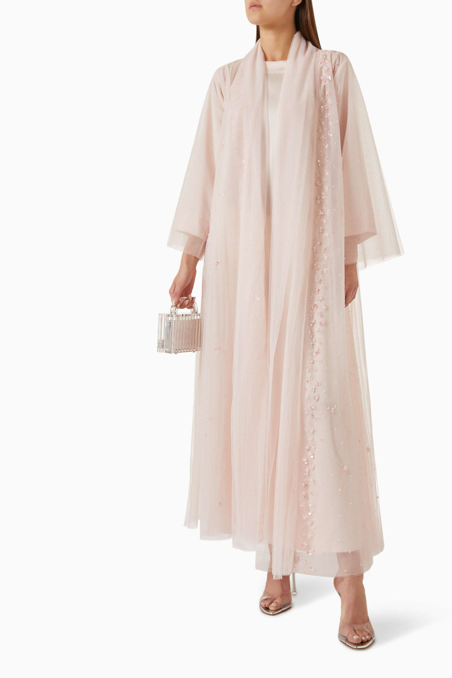Konforlu Şıklığıyla Sequin Detaylı Abaya Seti Her Ortama Uygun Kullanım İçin İdeal