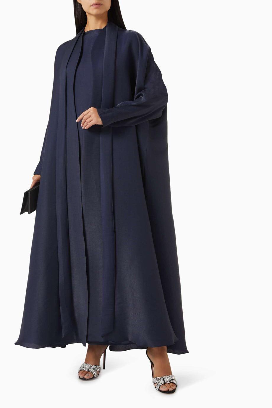 Şık 3 Parça Abaya Seti Organze Pamuk ile Zarafeti Yakalayın