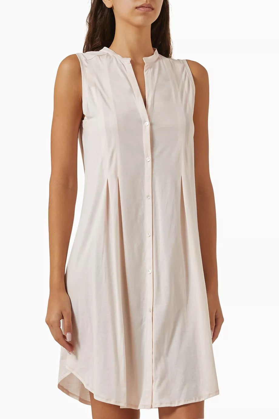 Deluxe Pamuklu Atlet Gecelik Açık Pembe Zarif Tasarım