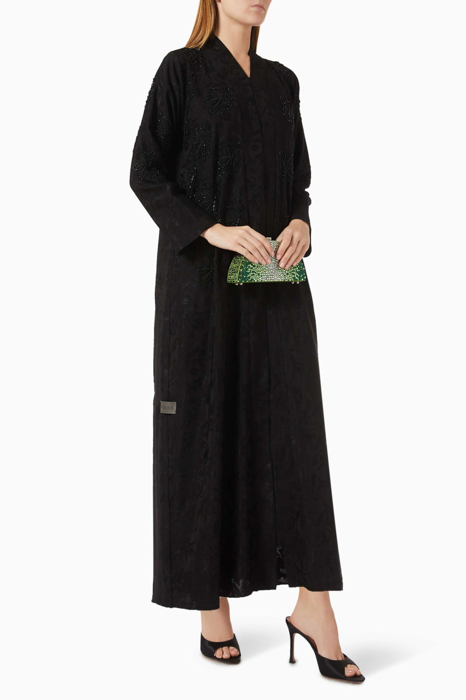 İncili Jacquard Abaya Şıklığı ile Modern Dokunuşlar ve Özel Günler için İdeal Seçim