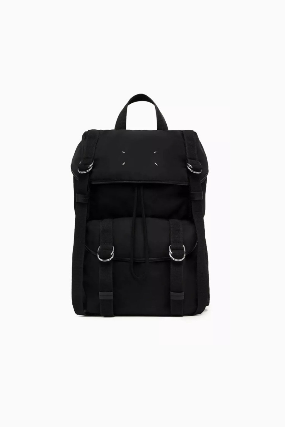 Minimalist & Fonksiyonel Siyah Sırt Çantası, Logo Backpack in Nylon