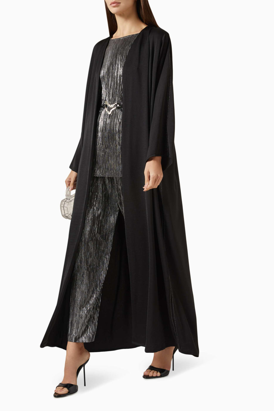 Modern Şıklık için 4 Parçalı Abaya Seti ile Günlük veya Gece Davetlerine Hazırlanın