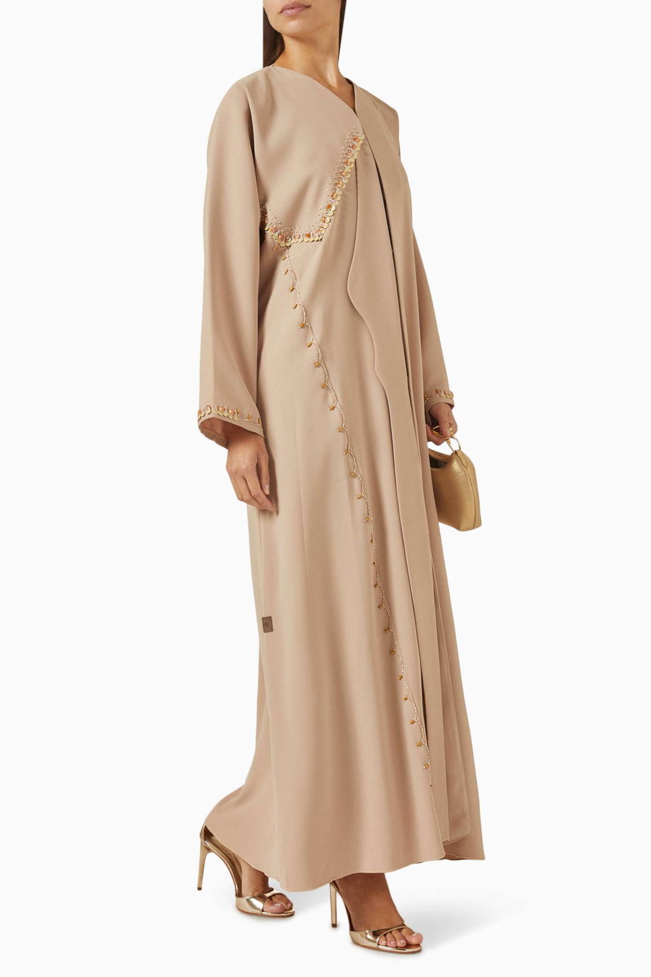 Işıltılı Payetli Abiye Elbise Şık Drapeli Tasarım ve Uyumlu Şeila ile