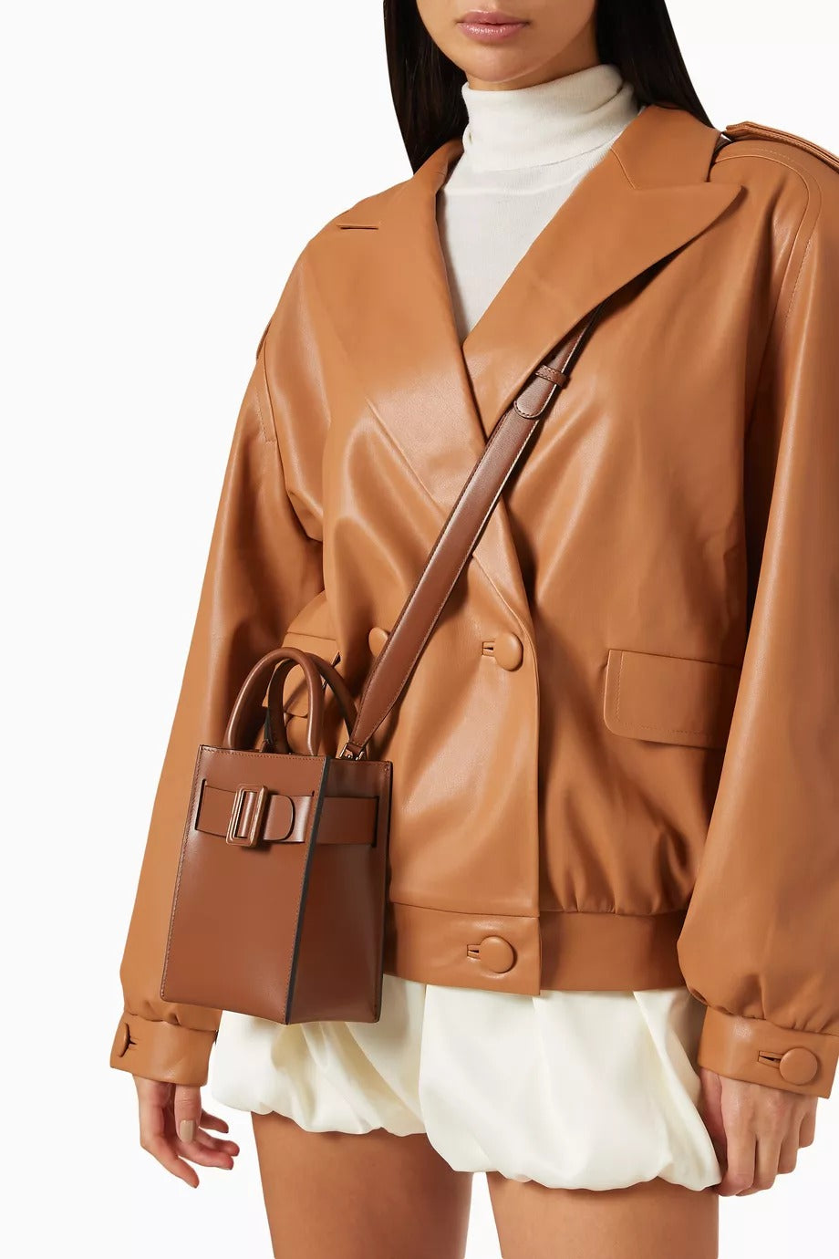 Bobby Tourist Çanta Kahverengi Kaliteli Dana Derisi & Şık Toka Detay