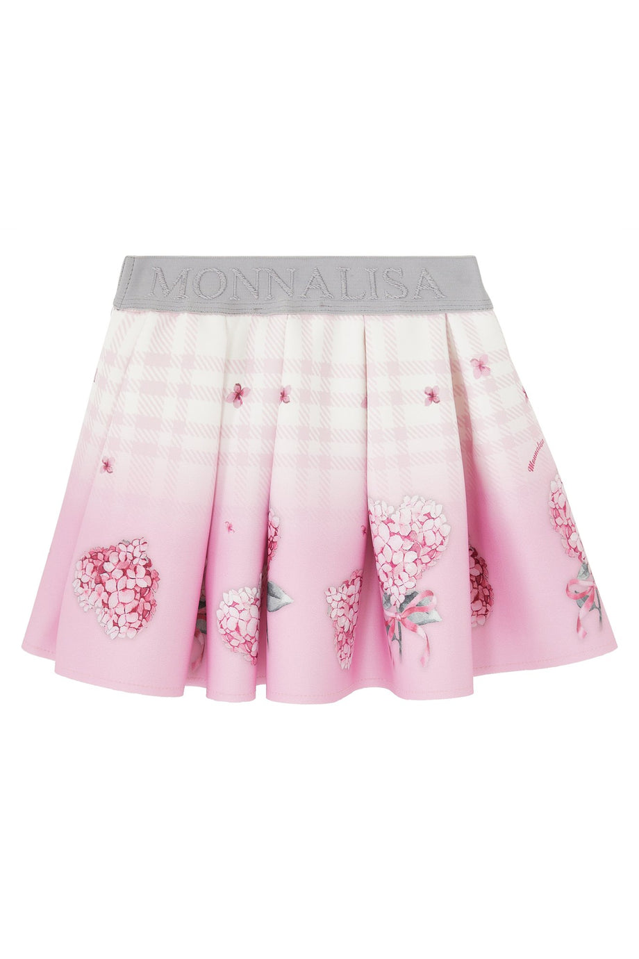 Çocuklar İçin Neopren Pembe Gül Desenli Pilili Etek