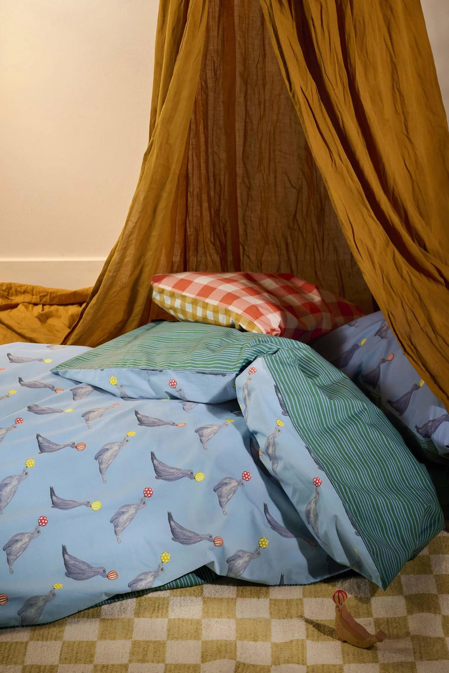 Seal The Deal Nevresim Takımı, Organik Pamuk, Robalı Tasarım